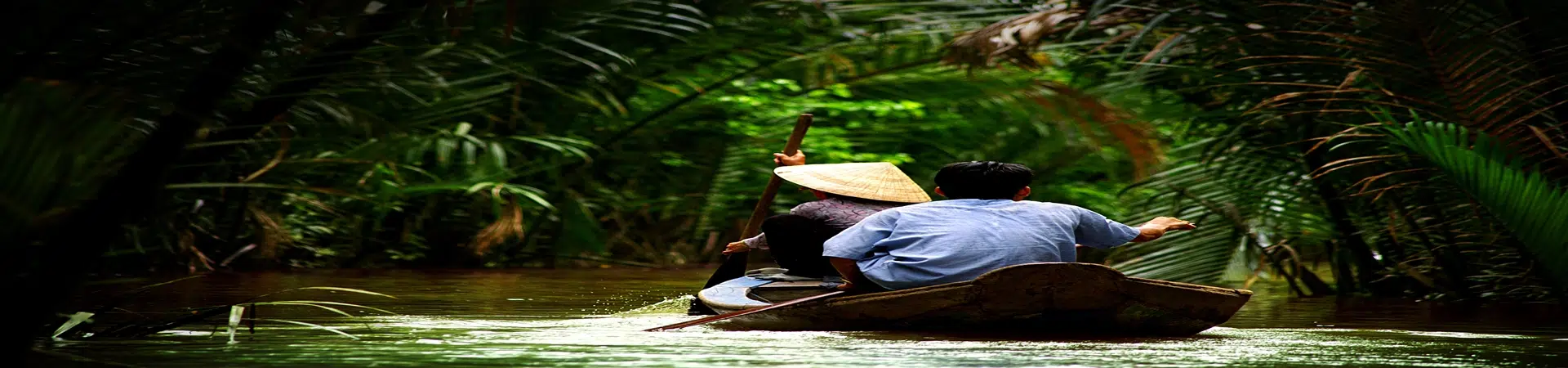 Pádlujte a pedálujte v delte Mekongu